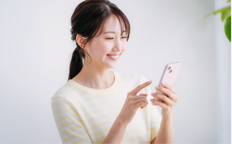 スマホ操作イメージ